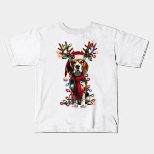 Jack Russell Reindeer Christmas Kids T-Shirt